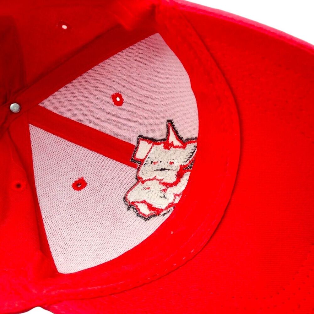 Vintag Frisco Rough Riders Baseball Cap Hat Red Texas Embroidered Adjustable - Picture 7 of 13